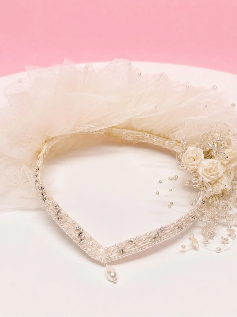 True Vintage Ivory Colored Bridal Headpiece